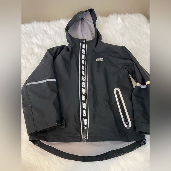 Nike Just Do It Black Hooded Windbreaker Jacket 6 - Picture 11 of 11
